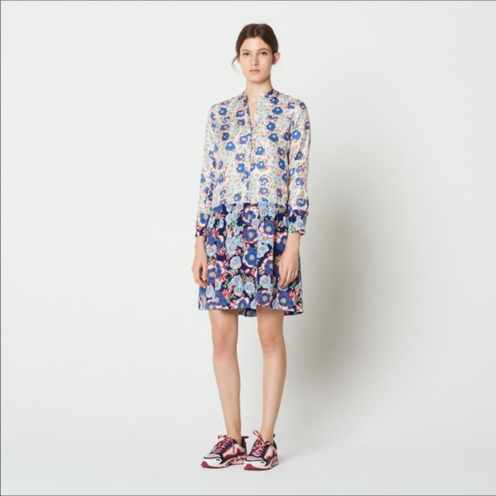 Sandro Paris Kimberly Floral Tunic Dress